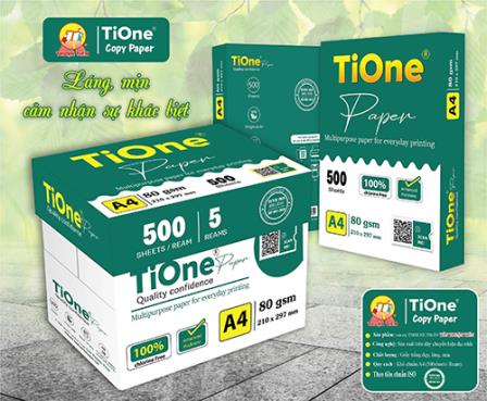 Giấy In TIONE & Tiplus – Chất Lượng Cao, In Ấn Rõ Nét Cho Văn Phòng Hiện Đại